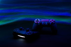Gold play video icon